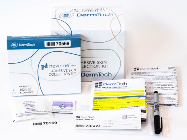 Dermtech collection kit components