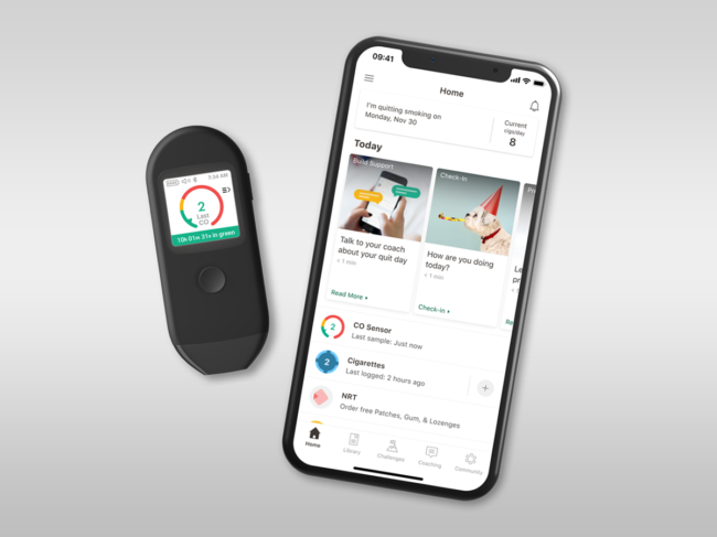 Pivot breath sensor and app on phone