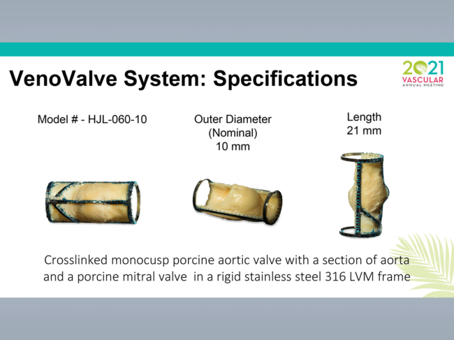 Venovalve slide