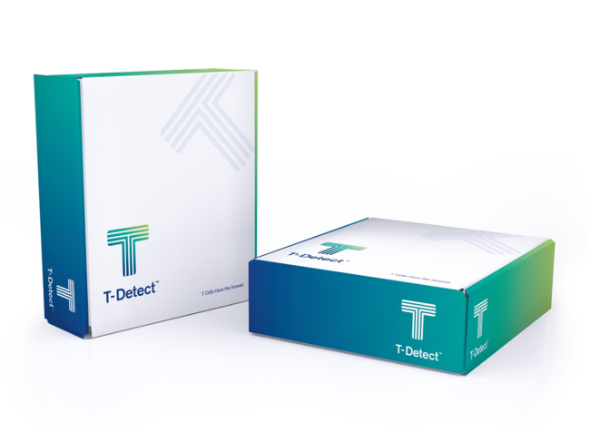 T-Detect testing kit packaging 