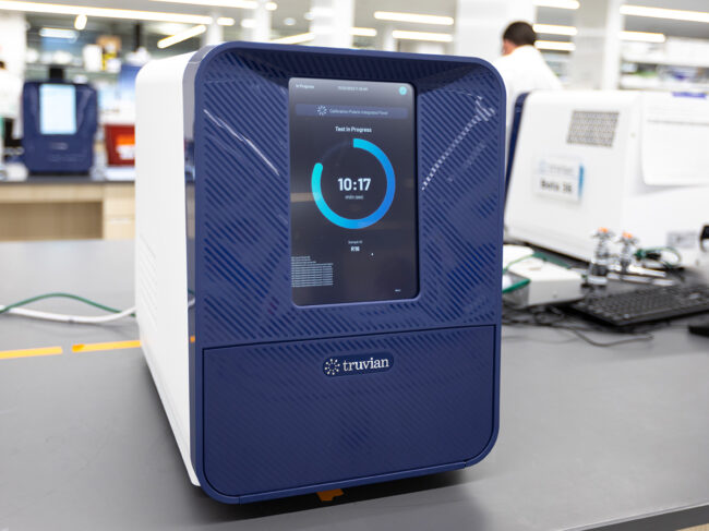 Truvian's benchtop blood testing platform can deliver results similar to those generated by central laboratory