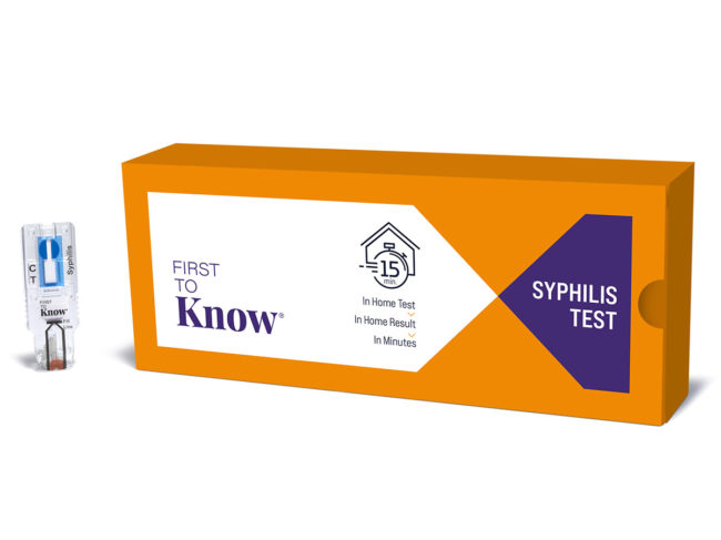 First To Know Syphilis test