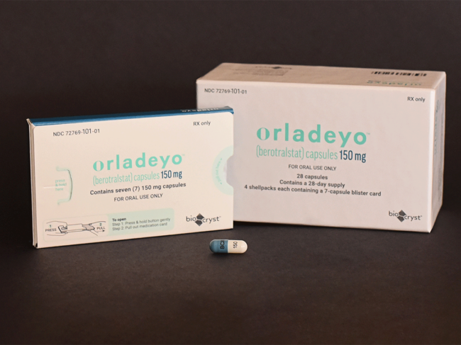 Orladeyo product packaging