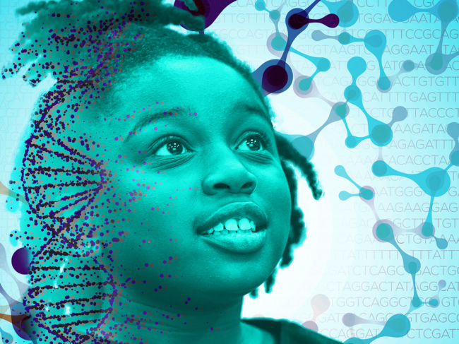 DNA sequencing illustration