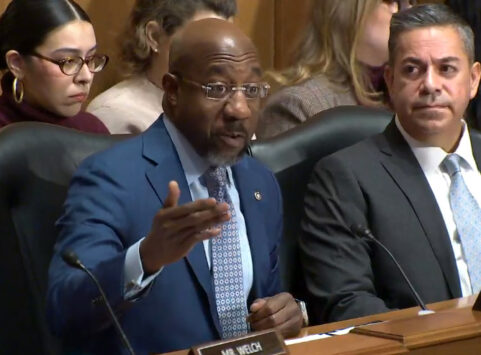 Sen. Raphael Warnock at RFK confirmation hearing