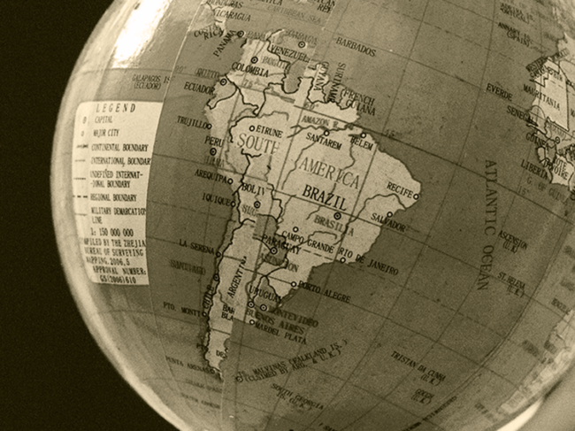 Map of South America