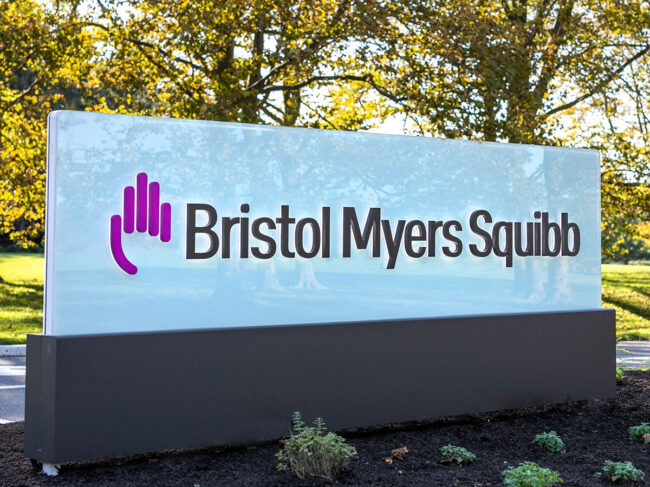 Bristol Myers Squibb sign