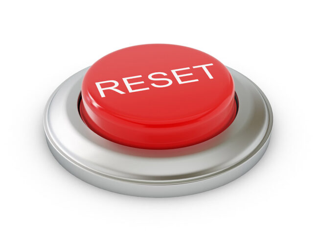 Red reset button