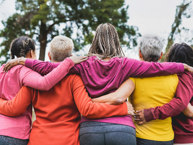 Group of multigenerational, multiracial women