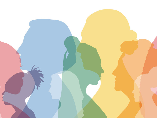 Silhouettes of women