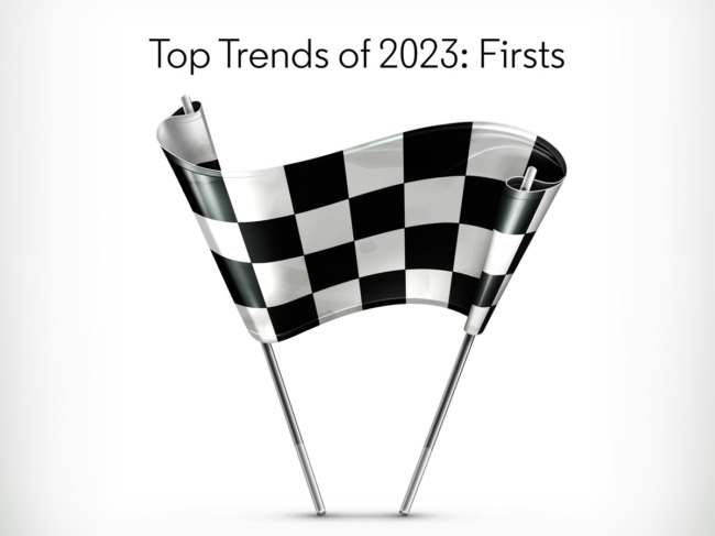 Top Trends Firsts, finish line flag