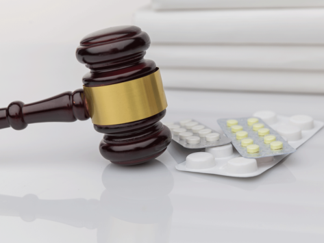 Gavel and medication