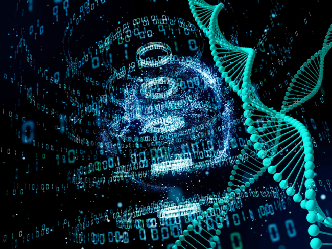 DNA data illustration