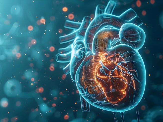 AI-generated illustration of heart and metabolic impact