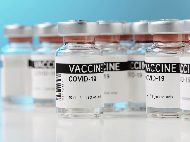 COVID-19 vaccine vials