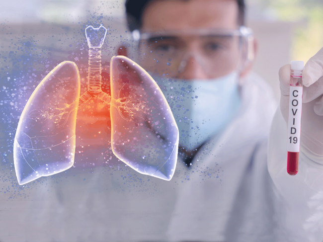 Coronavirus-lungs-test-tube