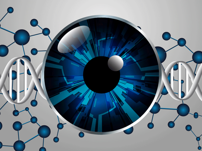 Eye and DNA illustration