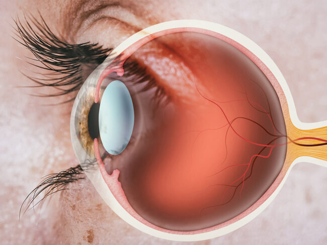 Illustration of human eye 